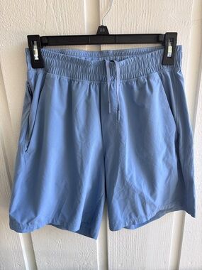 lululemon athletica Light Blue Men's Athletic Drawstring Shorts